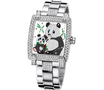 雅典表:绮想熊猫caprice panda限量女士腕表