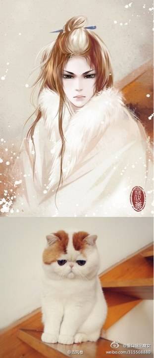古风动物拟人,看的我心都化了 !("ω07)ゞ(画师:雪代薰 )