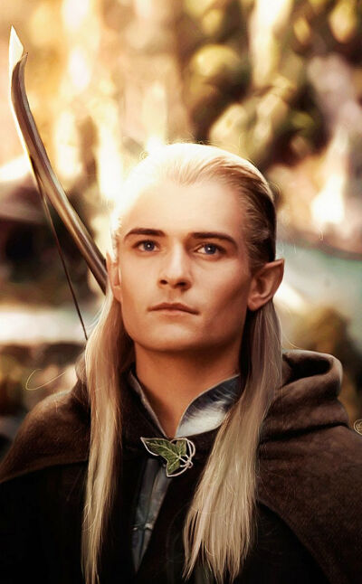 orlando bloom as legolas.