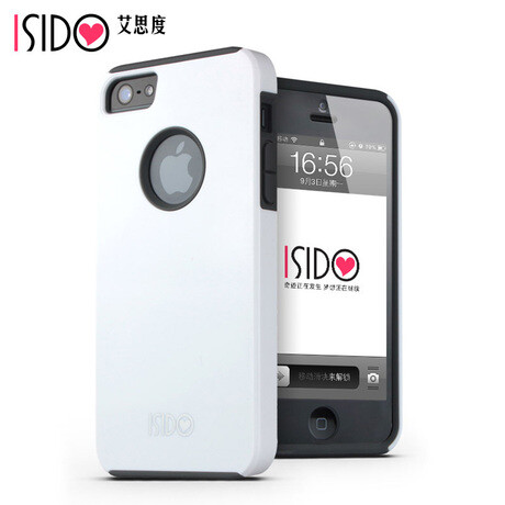 来源 Isido混搭风最新苹果5手机壳iphone5手机套硅胶拼色潮款保护壳