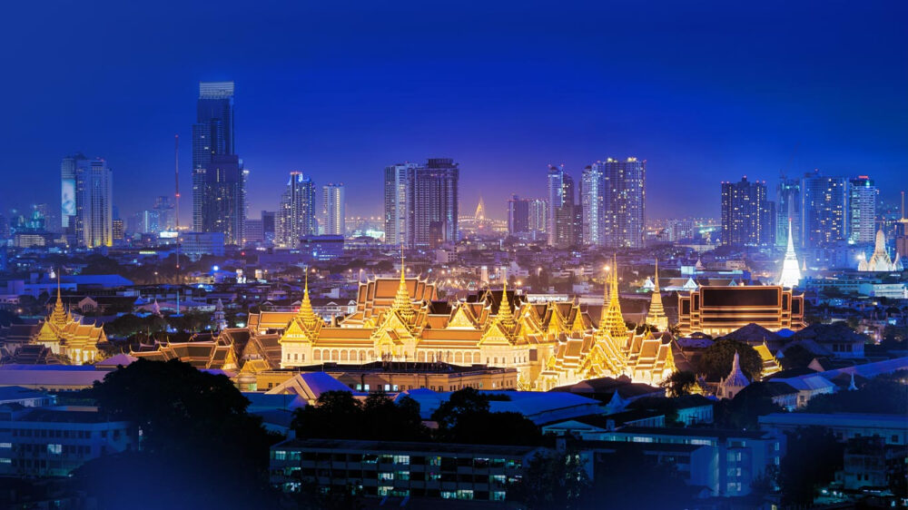 泰国的曼谷大皇宫 bangkokgrandpalace