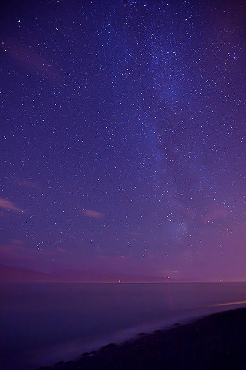 好看的唯美星空图片,长夜漫漫,谁来一起