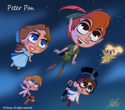 50 chibis disney : peter pan by princekido