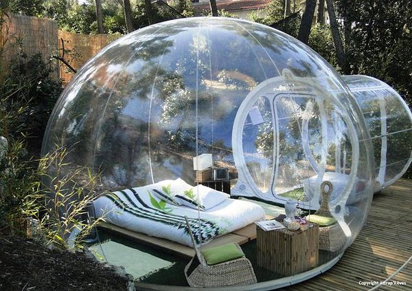 sleep in a bubble 玻璃泡泡房