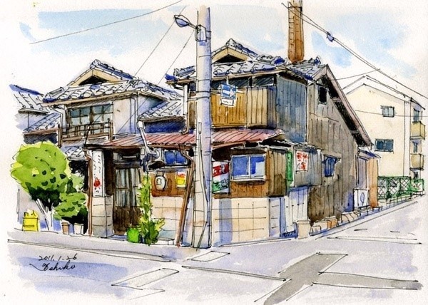日本 街道 建筑@夏瓜皮先生采集到色彩(90