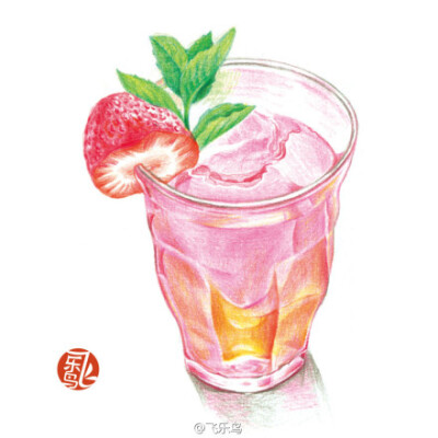 《色铅笔绘画入门,一本就够了—甜蜜的樱桃慕斯,凉爽的草莓薄荷冰