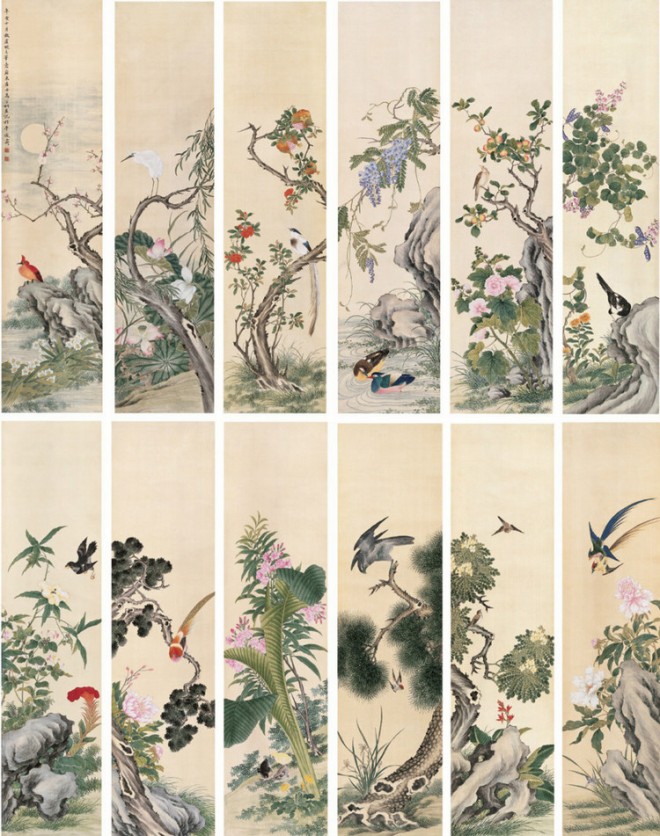 清朝画家:马家桐花鸟画欣赏