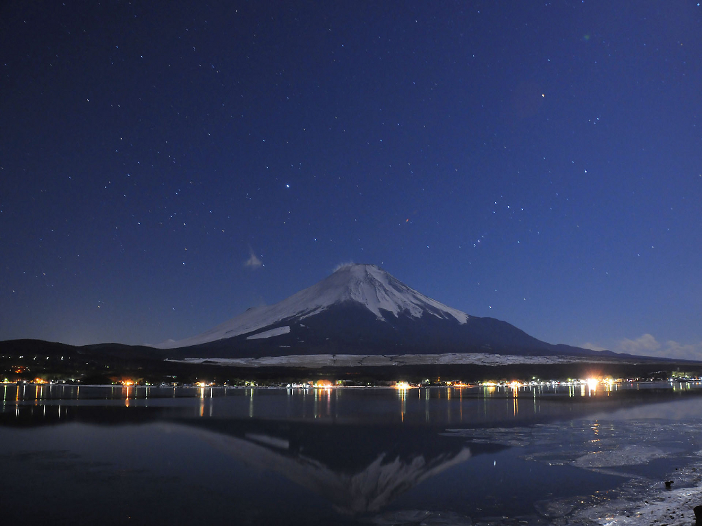 星空下的富士山 堆糖 美图壁纸兴趣社区