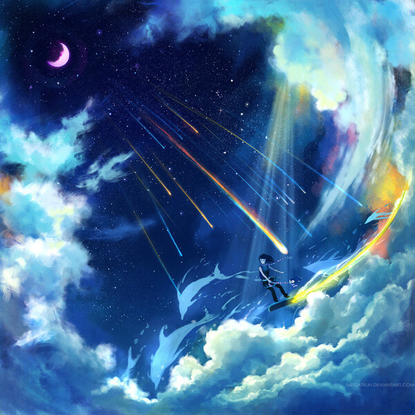 仰望天空,它依旧那么蓝,浮着的云朵仿佛是你的微笑,于是我歪着头对它