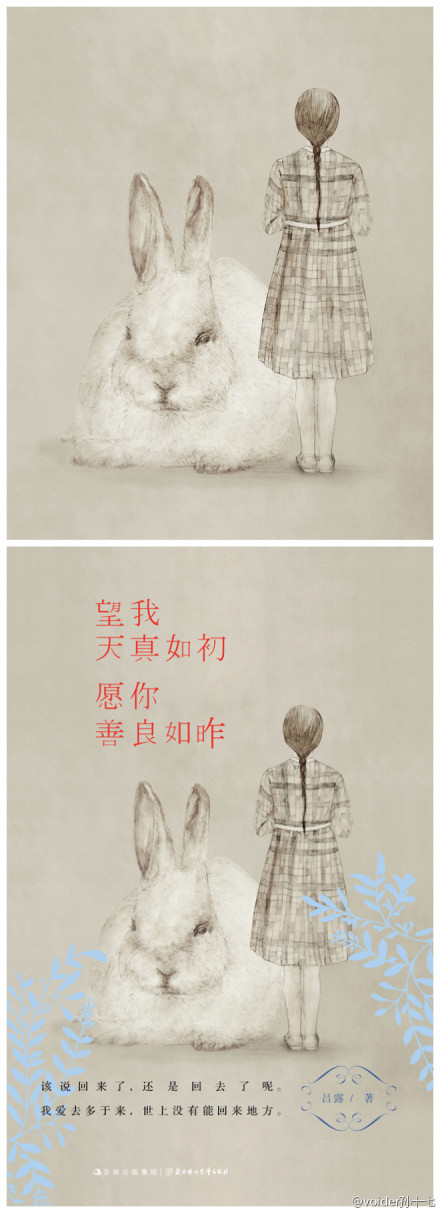 吕露 新书《望我天真如初,愿你善良如昨》封面.
