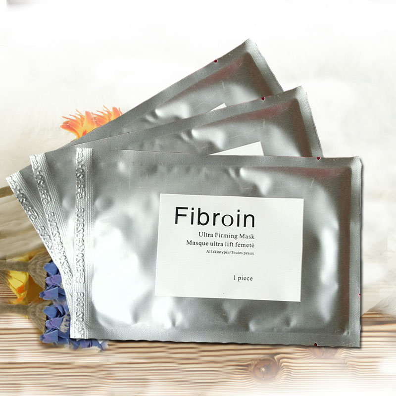 正品代购泰国fibroin童颜三层蚕丝蛋白睡眠蜗牛面膜 美白补水保湿