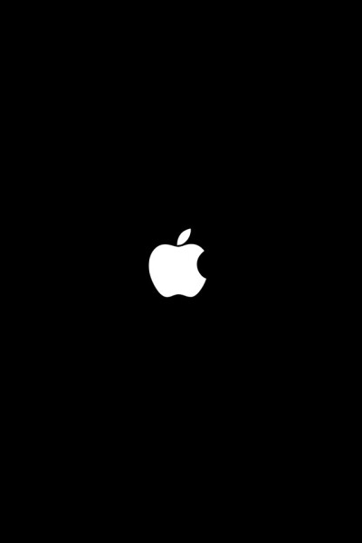 iphone parallax wallpaper ipad simple apple logo black photo hd