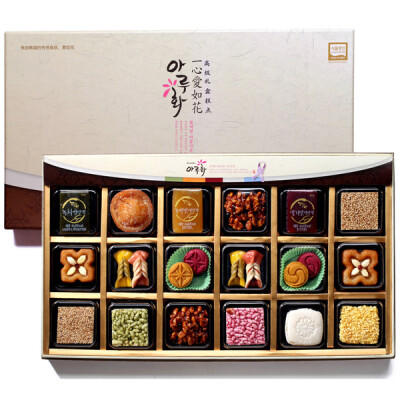 韩国进口爱如花一心传统糕点食品月饼礼盒装中秋礼物包邮