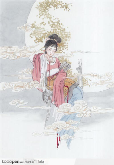 云中飞舞的仙女