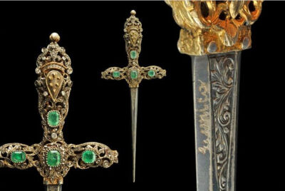 刺剑更复杂的护手结构,这种笼手结构是从中世晚期代替十字护手的锷叉