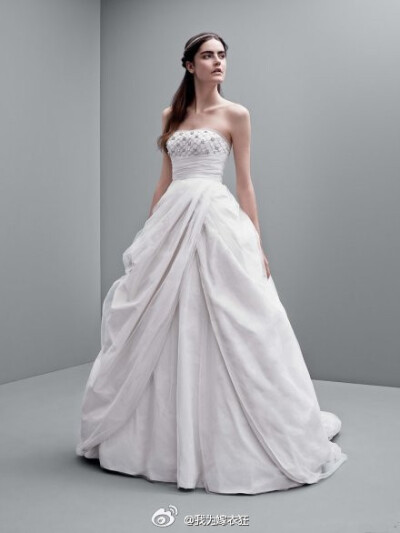 white by vera wang 2014秋冬婚纱系列,跟主线一样浪漫梦幻,却更简洁