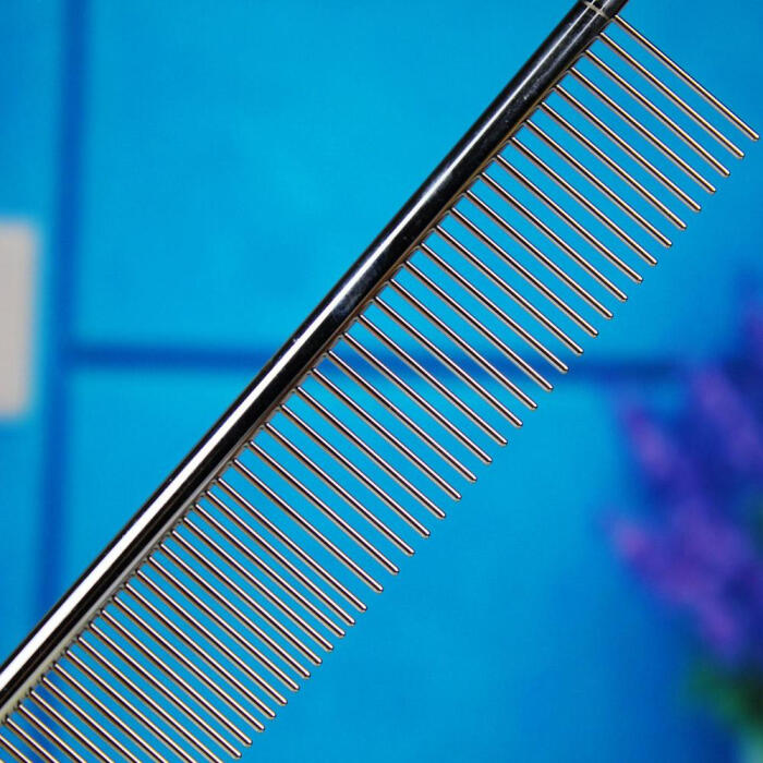 宠物梳子狗梳子不锈钢单排梳 开结 美容 宠物用