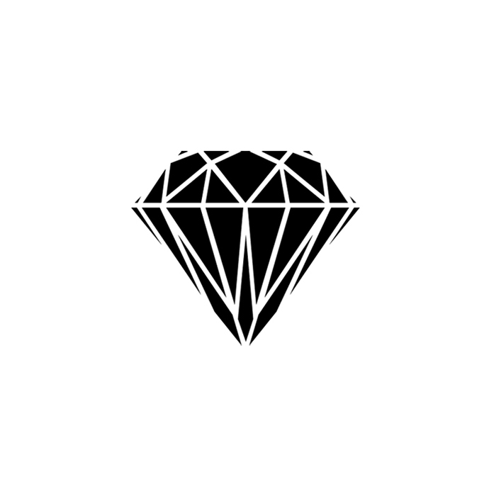 原创防水纹身贴钻石 diamond
