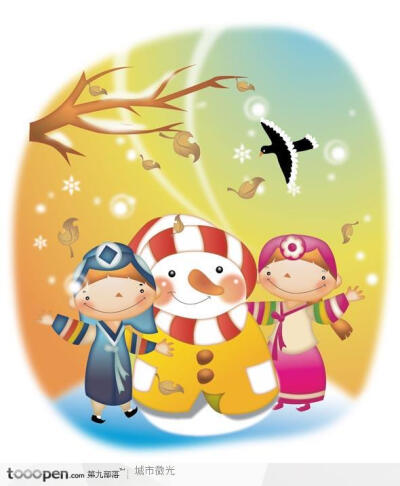 韩国儿童小清新插画