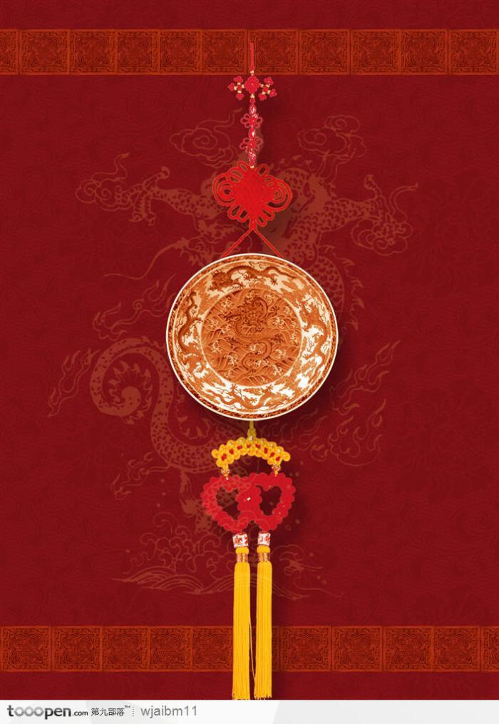 2021年中国结壁纸,微信用中国结头像 中国传统元素中国结玉佩龙纹模板 - 堆糖,美图壁纸
