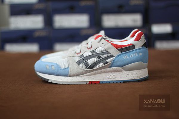 【xanadu】亚瑟士asics gel lyte iii 3 夏日素雅灰蓝 男女码gtii