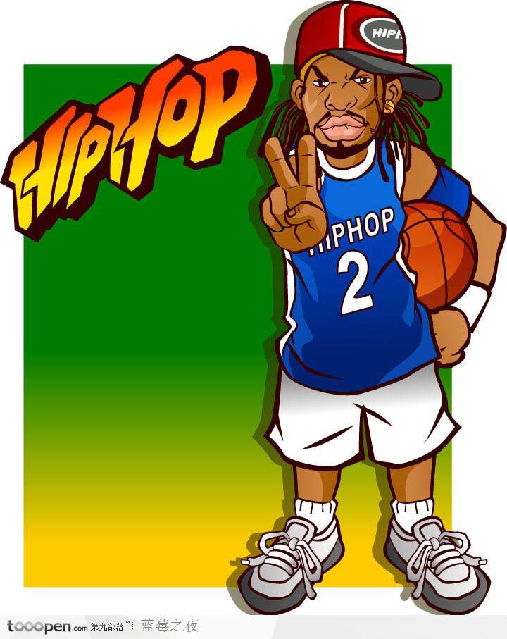 嘻哈人物-玩转街头篮球的黑人