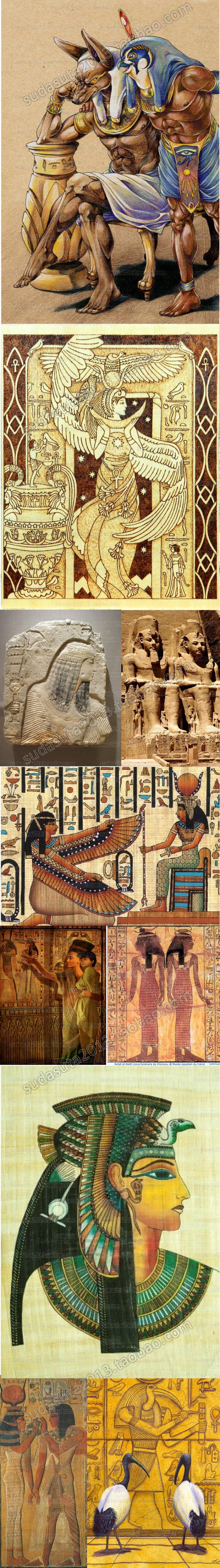 3900张古代埃及神话图片法老文化古文明工艺品壁画尼罗河女王