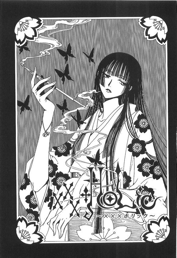 动漫 线稿 橡皮章素材 黑白 xxxholic