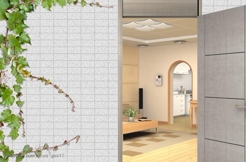 室内效果图-门内的房子里 堆糖,美图壁纸兴趣社区