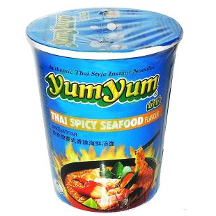 泰国进口食品 养养香辣海鲜面杯面泰式方便面桶装泡面70g杯