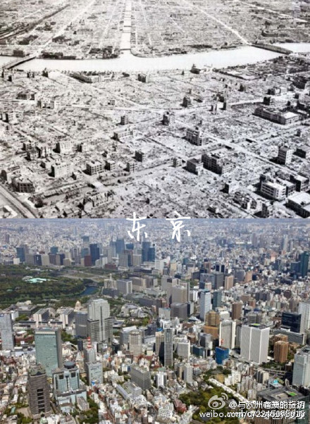 法国巴黎1900与2014,3.日本东京1945与2011,4.