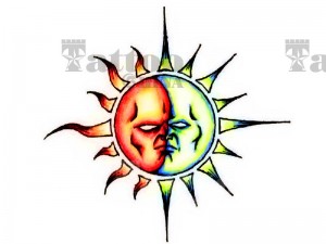 太阳纹身图案,太阳图腾纹身