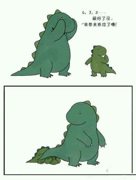 小恐龙和恐龙爸爸的故事,真是好温馨!