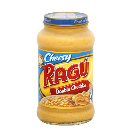 美国进口 ragu 乐鲜双重切达奶酪调味酱454g 芝士酱意面酱