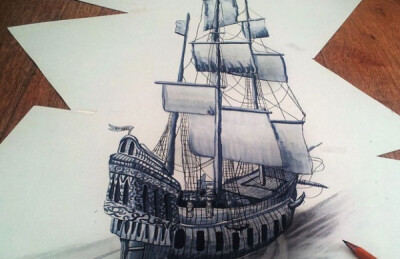 3d立体铅笔画