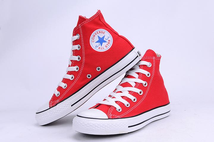 converse匡威 经典款帆布鞋 硫化鞋 红色高帮 101013