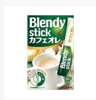 小屋 日本agf blendy stick 高品质欧蕾牛奶泡沫咖啡 10本入