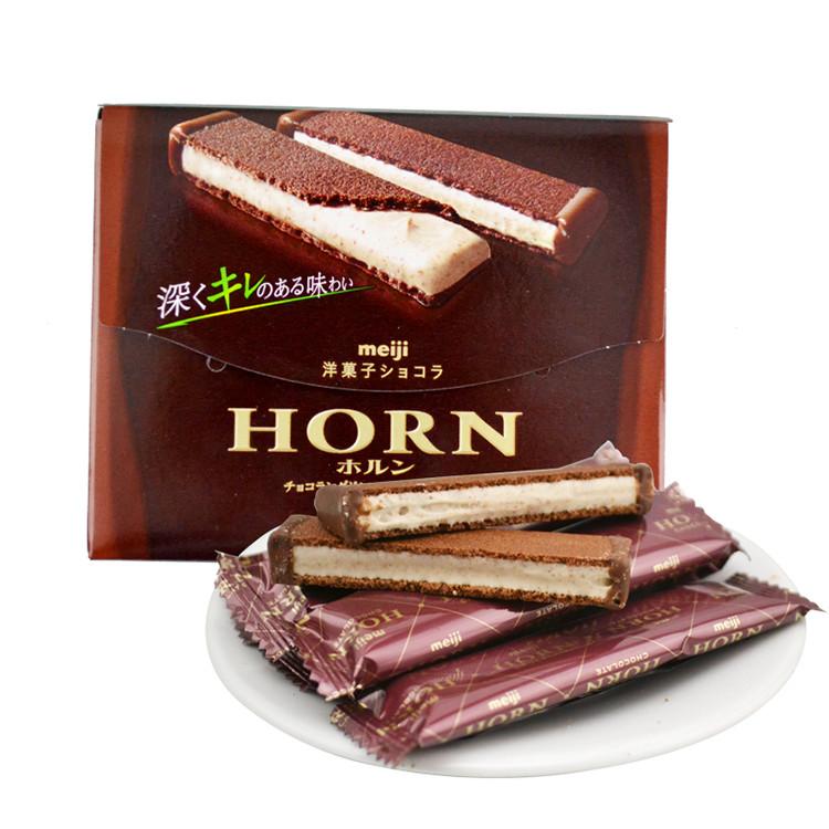 日本进口零食品meiji明治horn法式白巧克力夹心条55g 1576 堆糖 美图壁纸兴趣社区