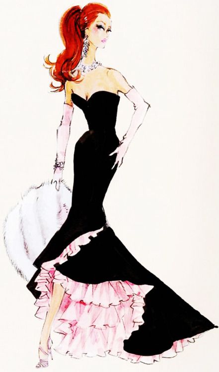 vintage barbie illustrations