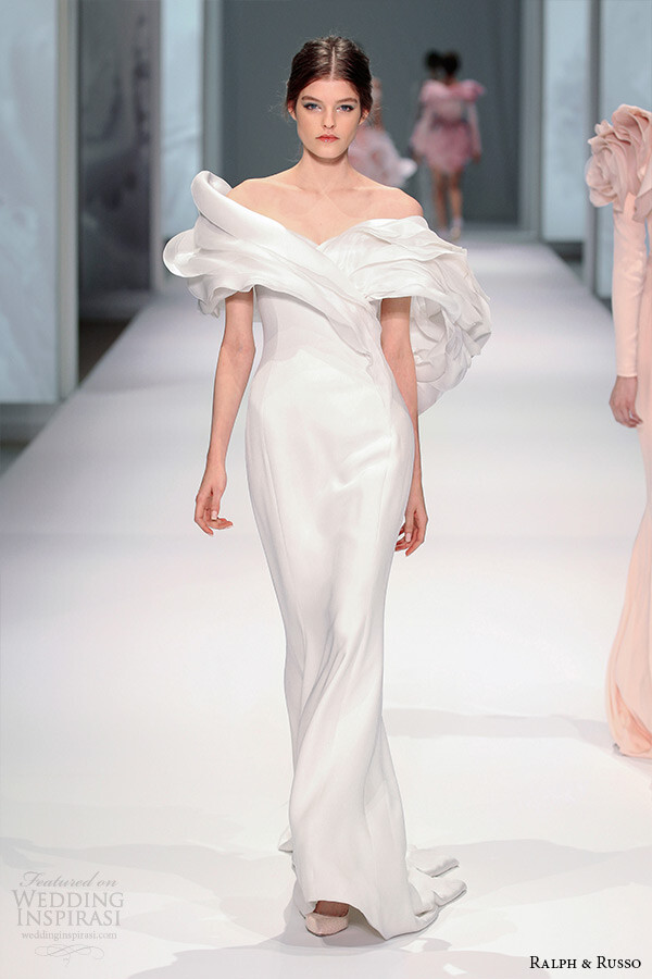 ralph and russo spring 2015 couture collection off the shoulder