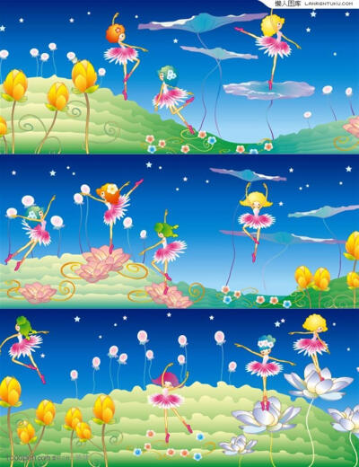 卡通花仙子