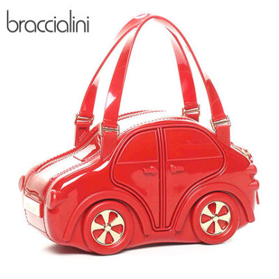 意大利braccialini 明星款糖果色小汽车手提包拎包大牌女包