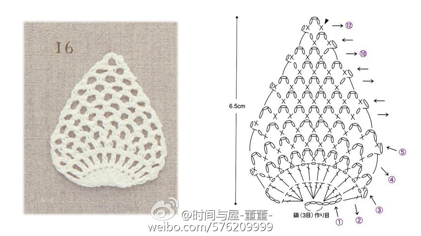 钩针图解蕾丝菠萝花样又一波特色主题的钩针花样来了喜欢的就赶紧收藏