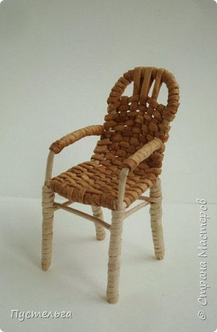 用纸管编织的椅子步骤图片