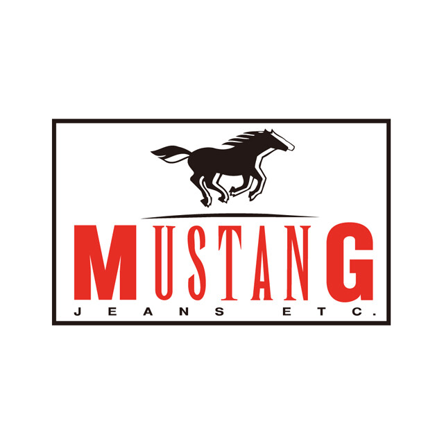 mustang jeans服装logo