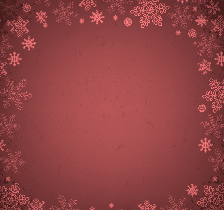 暗红色雪花边框背景矢量素材,素材格式:ai,素材关键词:背景,边框,雪花