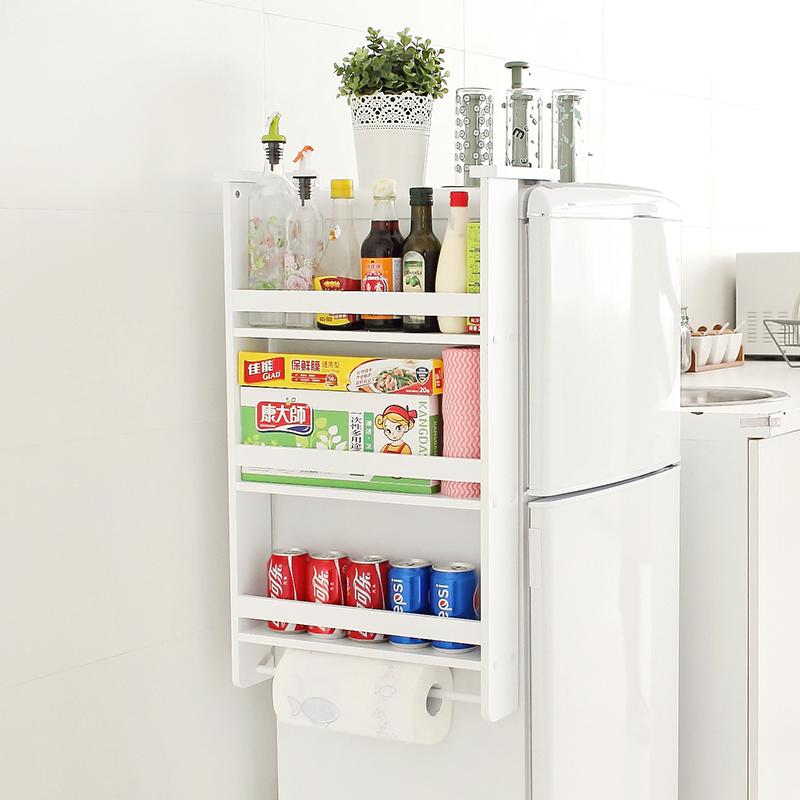 创意冰箱侧挂架子 厨房置物架调味瓶收纳架储物架层架 62520