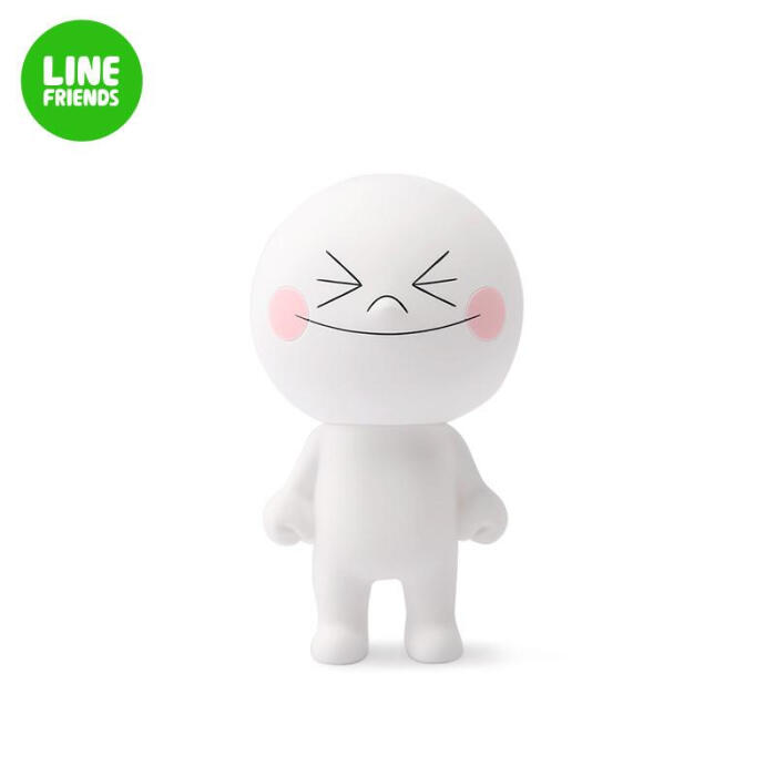 Line Friends大笑馒头人表情公仔手办模型white15cm 堆糖 美图壁纸兴趣社区