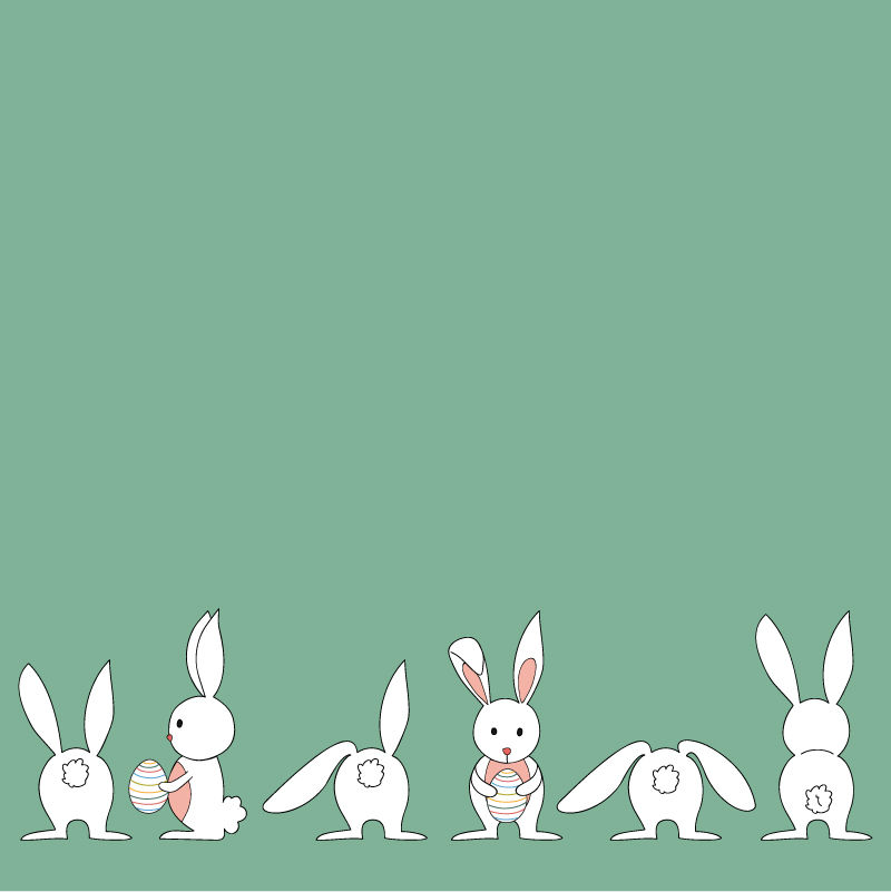 卡通抱彩蛋兔子矢量素材,素材格式:eps,素材关键词:彩蛋,兔子,复活节