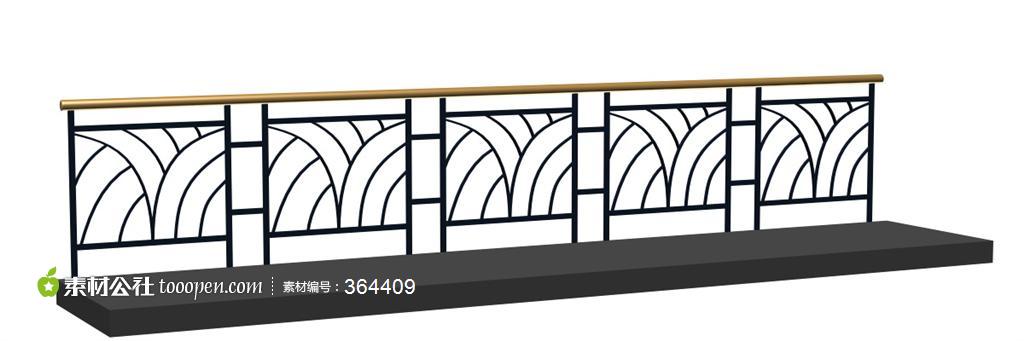 欧美建筑构件高档线条花纹栏杆模型